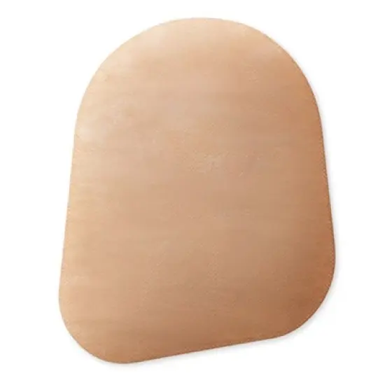 New Image 2-Piece Beige Ostomy Pouch Flat, Pre-Cut 7'' image {2}