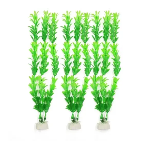 Unique Bargains Landscape Artificial Rotala Rotundifolia Plant for Betta Tank Green 3 Pcs image {4}