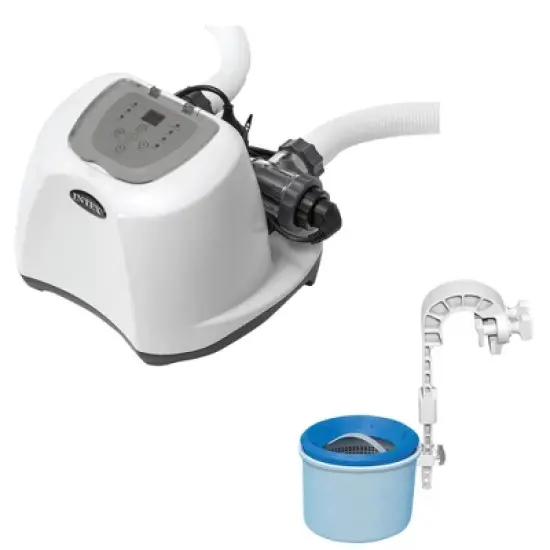 Intex 120V Krystal Clear Saltwater Pool System + Wall Mount Surface Skimmer image {6}
