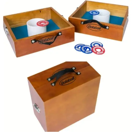 Bolaball All-Weather Washer Toss Game Replacement Washers - Steel Washers - Plastic Coating - Waterproof & Weatherproof - 8 Washers - Red and Blue image {3}