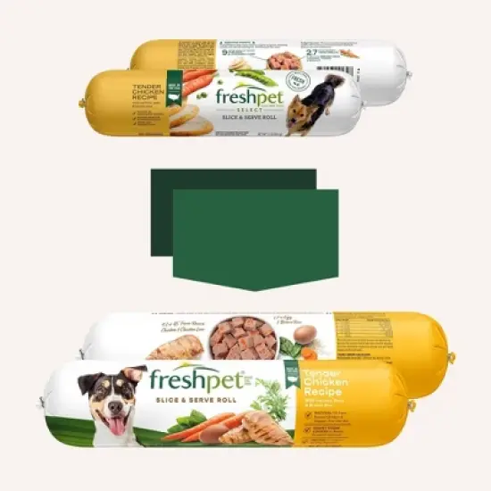 Freshpet Select Roll Tender Chicken and Vegetable Recipe Refrigerated Dog Food image {2}