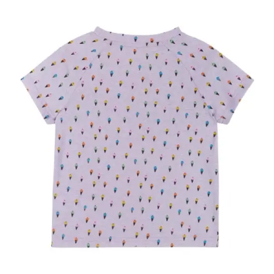 Andy & Evan Toddler  Girls Ice Cream Tee Purple, Size 5T image {1}