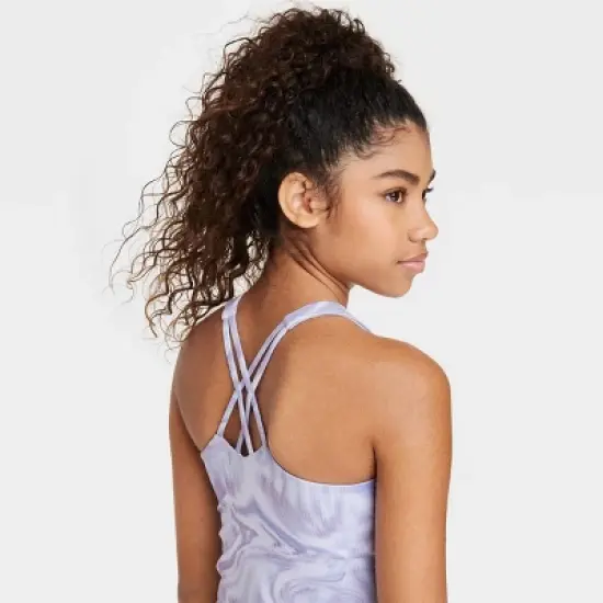 Girls' Printed Cropped Tank Top - All in Motion&trade; image {2}