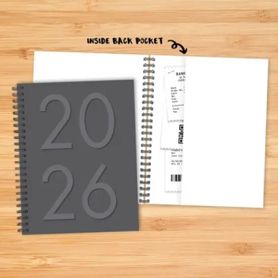 Willow Creek Press 8.5"x11" 2026 Charcoal Weekly/Monthly Softcover Planner image {4}