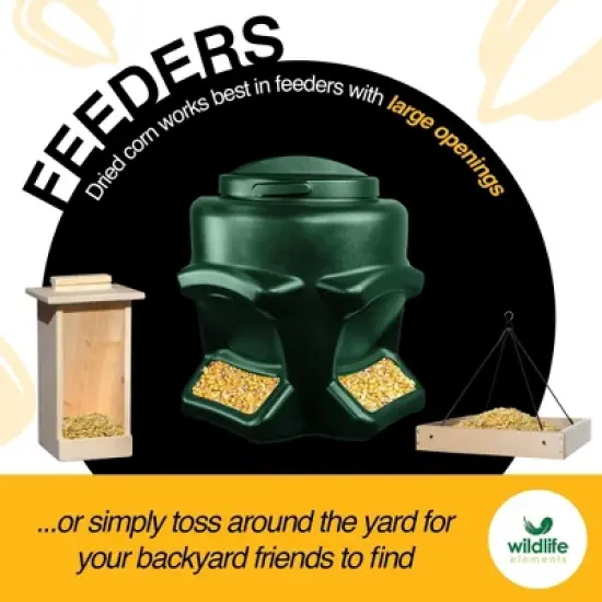 Wildlife Elements Critter Corn, Natural Whole Shelled Corn for Wildlife, USA Sourced, 44lb image {4}