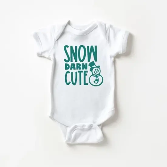 The Juniper Shop Snow Darn Cute Baby Bodysuit image {2}