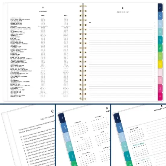 Emily Ley for At-A-Glance 2025-2026 Weekly/Monthly Planner 3/4"x9-3/8"x11" Happy Stripe image {4}