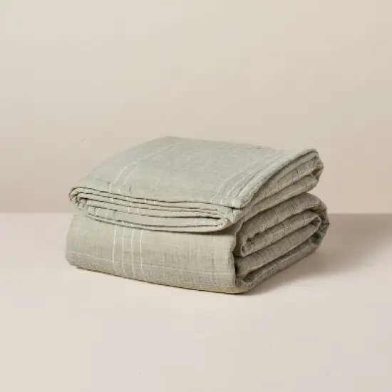 Microstripe Matelass&eacute; Coverlet - Hearth & Hand&trade; with Magnolia image {2}