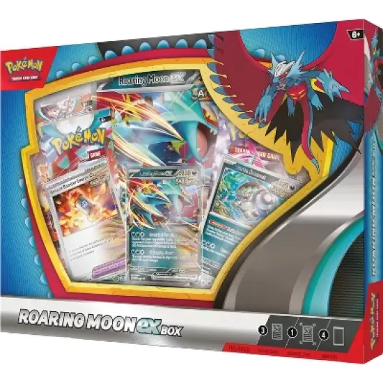 Pokemon TCG: Roaring Moon ex Box (1 Foil Promo Card, 1 Oversize Foil Card & 4 Booster Packs) image {2}