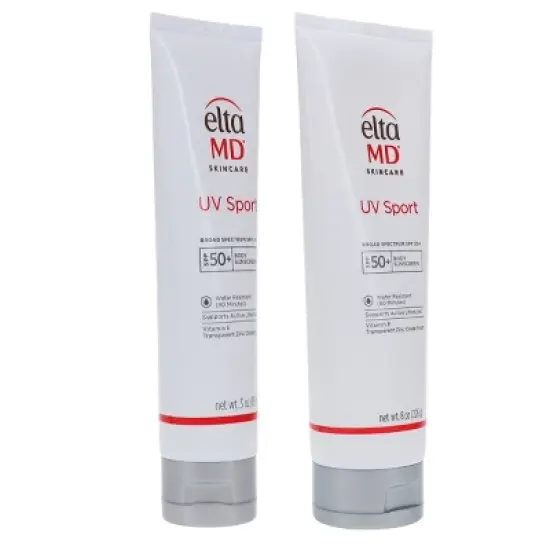 EltaMD UV Broad Spectrum Sport SPF 50+ Body Sunscreen 3 oz & 8 oz Combo Pack image {7}