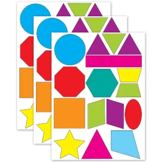 Ashley Productions Math Die-Cut Magnets Shapes 16 Per Pack 3 Packs (ASH10065-3) image {1}