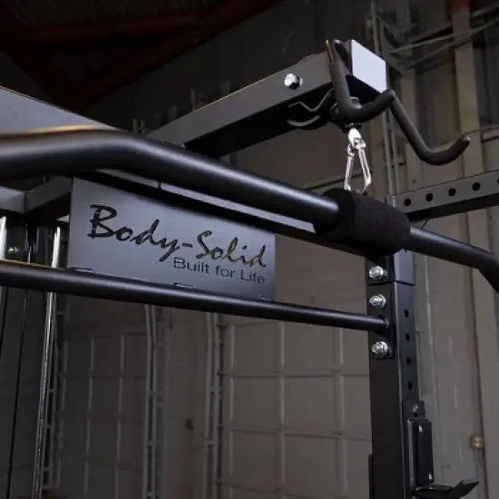Body-Solid GPR400 Power Rack with GLA400 Lat Pulldown Bar Attachment image {6}