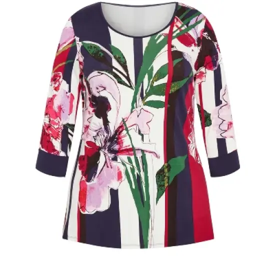 Women's Plus Size Romy Top - berry | AVENUE image {2}