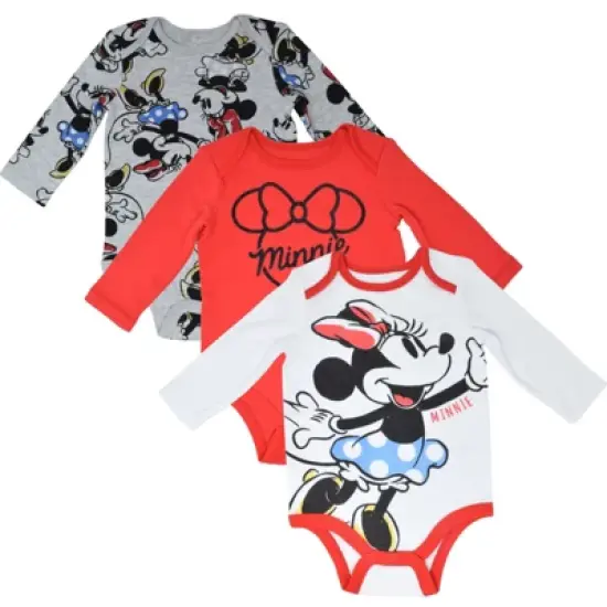 Disney Lion King Winnie the Pooh Mickey Mouse Minnie Mouse Simba Tigger Baby 3 Pack Bodysuits Newborn to Infant image {10}