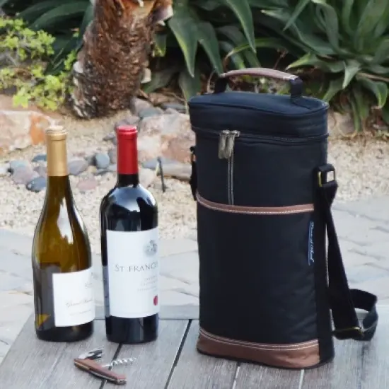 NCAA Purdue Boilermakers Insulated 2-Bottle Wine Tote image {1}