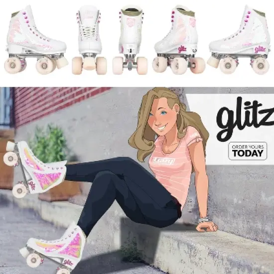 Crazy Skates Glitz Adjustable Roller Skates For Women And Girls - Size Adjustable To Fit 4 Sizes image {4}