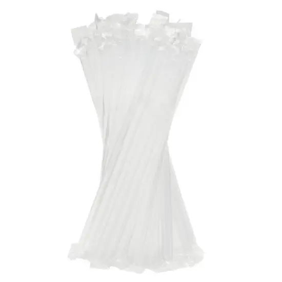 Stockroom Plus 500 Pieces Individually Wrapped Flexible Drinking Straws (7.75 In, Clear) image {5}