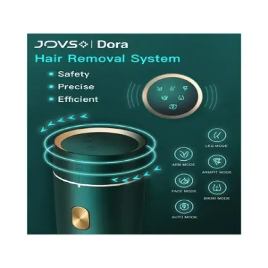 JOVS Dora IPL Hair Removal Device for Permanent Painless Hair Laser Removal with Unlimited Flashes For Body and Face, Home-Use Device image {2}