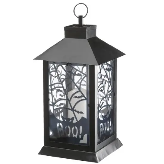 16" Black Halloween Bats Lantern image {3}