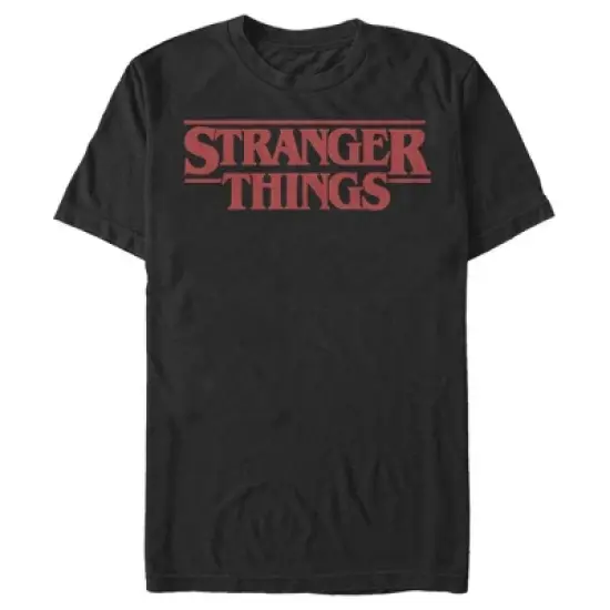 Men's Stranger Things Bold Logo T-Shirt image {3}
