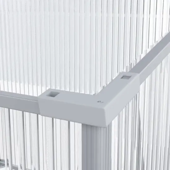 Outsunny Mini Greenhouse Kit, 71" Outdoor Cold Frame with Adjustable Roof, Polycarbonate & Aluminum Frame image {5}