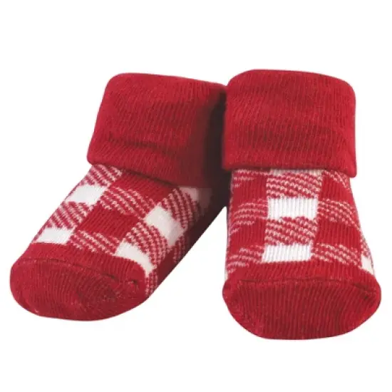 Hudson Baby Infant Boy Cotton Bib and Sock Set 5pk, Homeslice, One Size image {5}