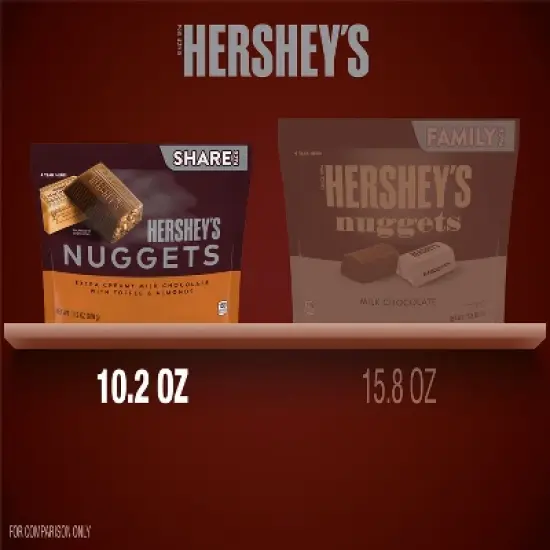 Hershey's Nuggets Toffee Almond Share Size Chocolate Candy - 10.2oz image {6}