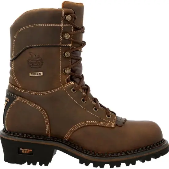 Men's Georgia Boot AMP LT Logger Composite Toe Insulated Waterproof Work Boot image {6}