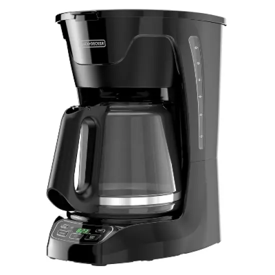 BLACK+DECKER CM1110B Programable 12-Cup Coffer, Easy Pour, Non-Drip Carafe with Removable Filter Basket, Black image {10}