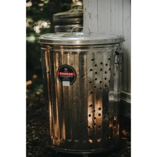 Behrens 20gal Galvanized Steel Composter Can with Lid image {6}
