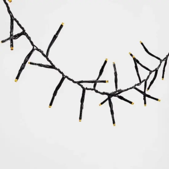 60ct LED Dewdrop Halloween Fairy String Lights Garland Orange - Hyde and EEK! Boutique&trade; image {2}