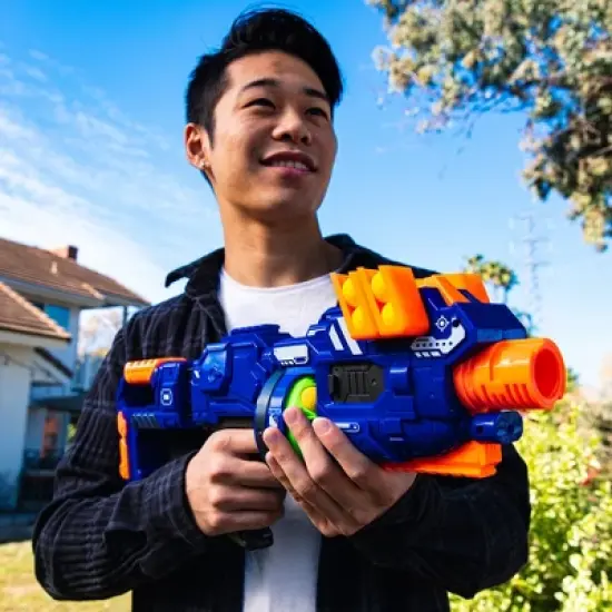 Best Choice Products Electric Customizable Soft Foam Ball Long-Distance Blaster Toy w/ Barrel Extension, 12 Balls, Bipod image {2}