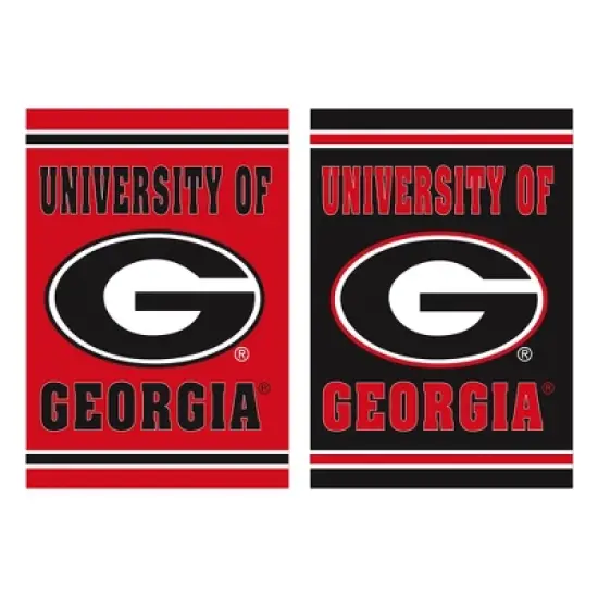 Embossed Suede Flag, House Size, University of Georgia image {1}