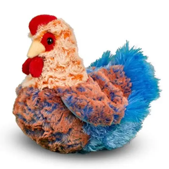 Douglas Henrietta Blue Lace Hen Chicken Plush Stuffed Animal image {1}