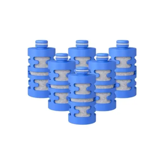 Nispira Activated Carbon Water Filter Replacement Compatible with Philips GoZero Fitness Water Bottle, 6 Pcs image {6}