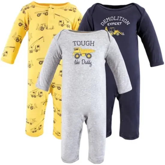 Hudson Baby Infant Boys Cotton Coveralls, Construction image {5}