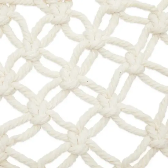 Okuna Outpost Macrame Hanging Fruit Hammock with 2 Hooks, Under Cabinet Storage, 6x25x15 in image {6}
