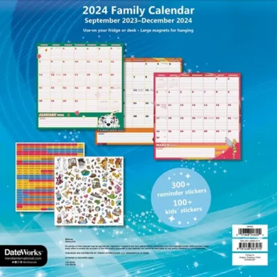 Trends International Inc. 2023-24 Wall Calendar 12"x12" Disney Classics Magnetic image {4}