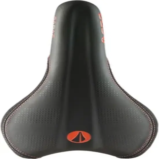 SDG Radar Saddle - Black/Orange Rail Material: Titanium Alloy Width: 138 image {5}