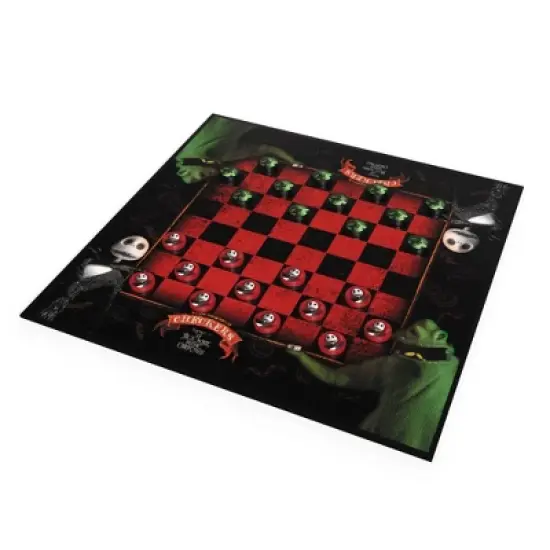 USAopoly Checkers: Disney Tim Burton The Nightmare Before Christmas Board Game image {2}
