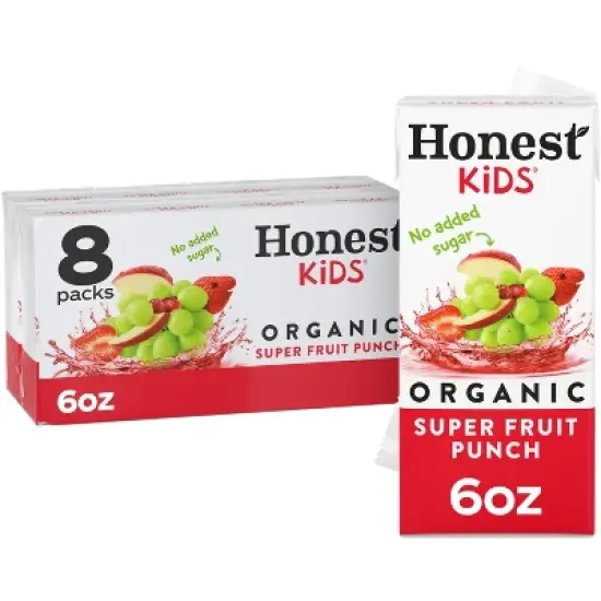 Honest Kids Organic Fruit Punch Juice Drink - 8pk/6 fl oz Boxes image {7}