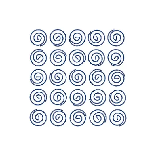 JAM Paper Colored Circular Paper Clips Round Paperclips Dark Blue 2187134B image {3}