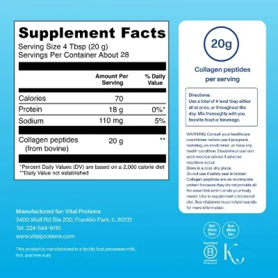 Vital Proteins Collagen Peptides Supplement Powder image {1}