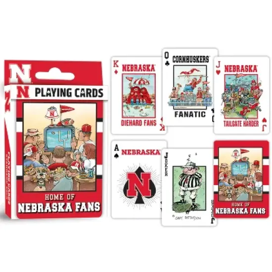 MasterPieces Officially Licensed NCAA Nebraska Cornhuskers Fan Deck Playing Cards - 54 Card Deck image {3}