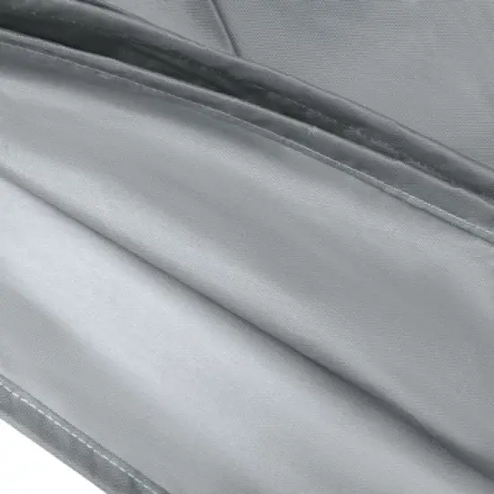 Unique Bargains Dustproof Fire pit stove Dust Cover 33.46"x33.46"x15.75" Gray 1 Pc image {2}