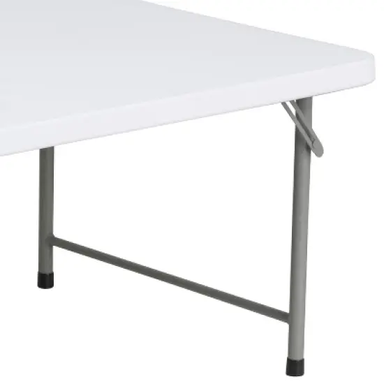 Emma and Oliver 4.93-Foot Kid's Granite White Plastic Folding Activity Table - Play Table image {5}