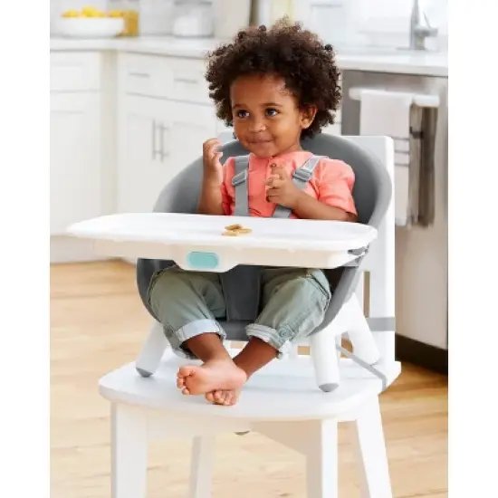 Skip Hop EON 4-in-1 High Chair - Gray/white image {3}