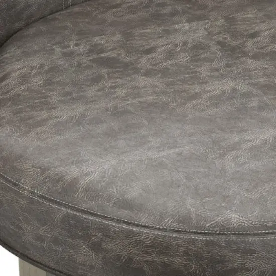 Napa Valley Wood Swivel Counter Height Barstool Aged Gray/Charcoal - Hillsdale Furniture image {8}