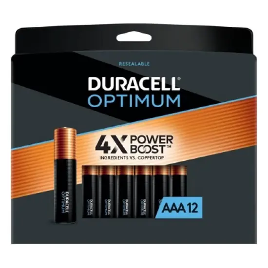 Duracell Optimum AAA Batteries - Alkaline Battery image {9}