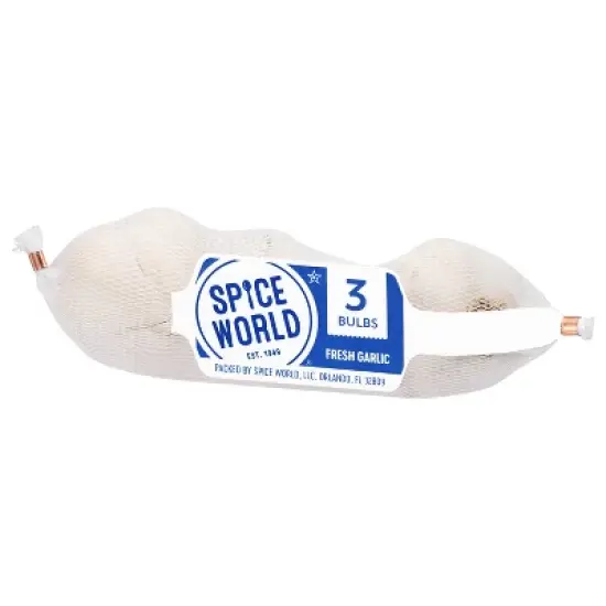 Spice World Fresh Whole Garlic - 3ct Bag image {3}